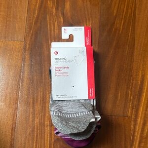 lululemon athletica women Training Socks - Gray and Purple and Blue